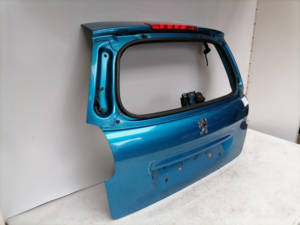 Peugeot 207SW original Heckklappe ohne Heckscheibe KMU Blaumetallic Bj.2009